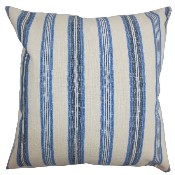 Omer Stripe Blue Down Filled Throw Pillow - Free Shipping Today - Overstock.com - 16233948