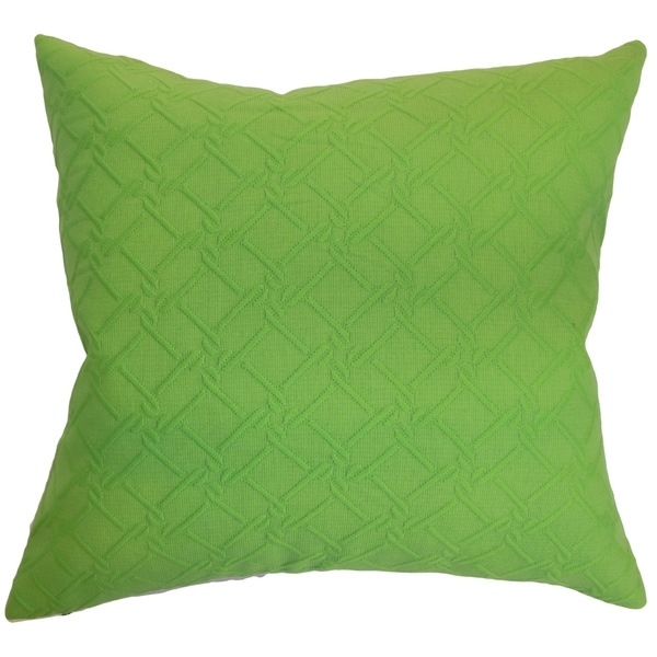 Shop Rafai Plain Green Down Filled Throw Pillow Free Shipping Today