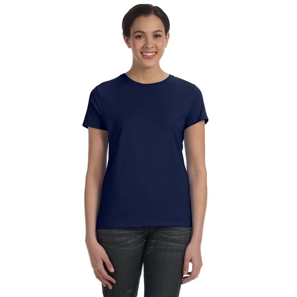 Women's Navy Ringspun Cotton Nano-T T-shirt