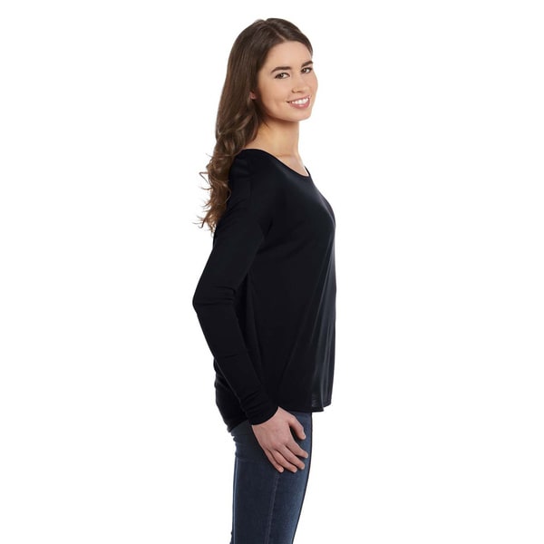 black long sleeve flowy top