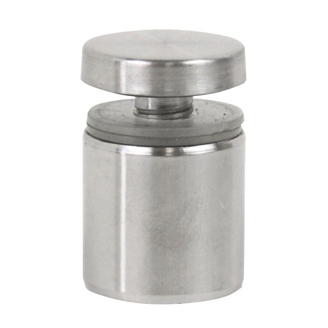 1-inch Diameter by 15/16-inch Long Stainless Steel Standoff Hardware For Glass Display (Set of 4)