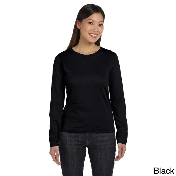 Shop Women's Combed Ringspun Jersey Long Sleeve T-shirt - On Sale ...