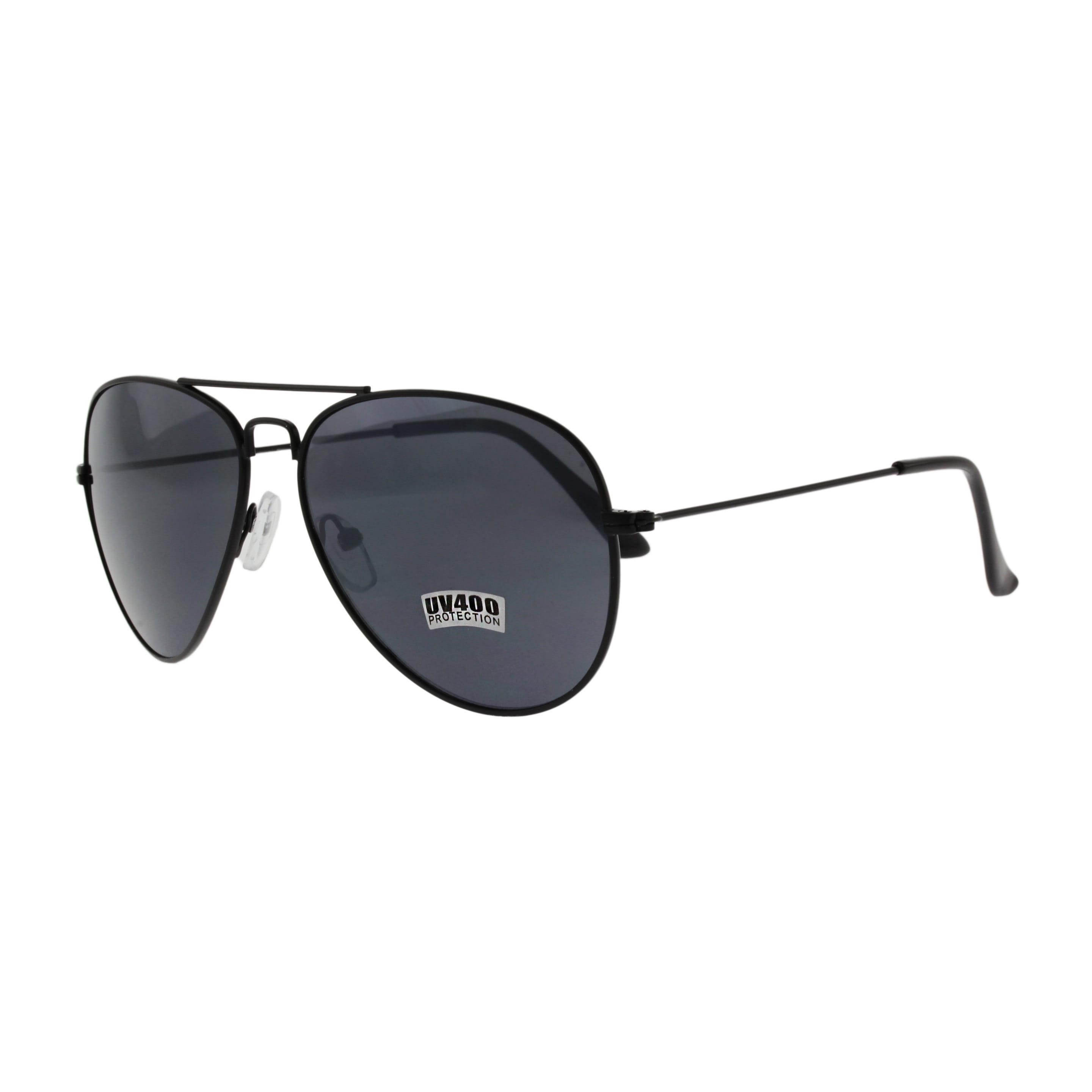 Thomas Wayne Black Aviator Sunglasses