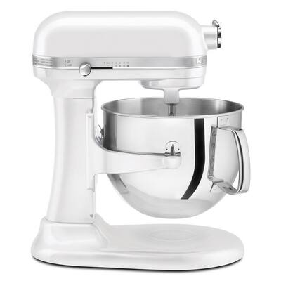 KitchenAid KSM7586PFP Pro Line 7-Quart Bowl Frosted Pearl Lift Stand Mixer