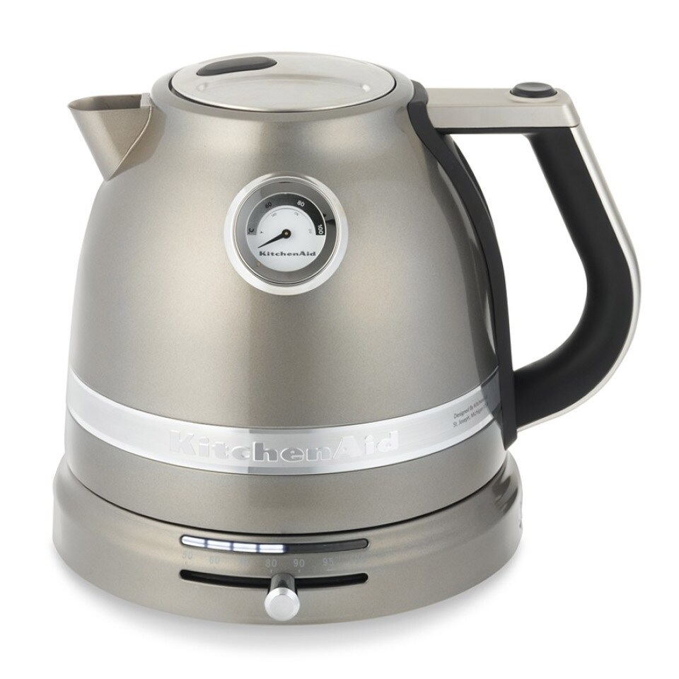 KitchenAid Silver 24-Cup Corded Digital Electric Kettle at
