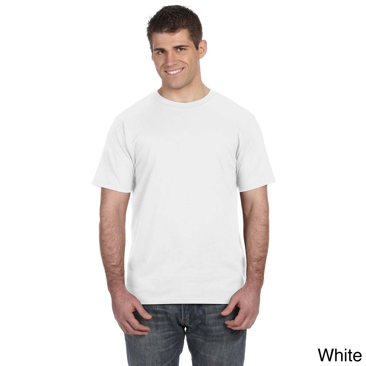 Anvil Anvil Mens American Ringspun Event T shirt White Size XXL