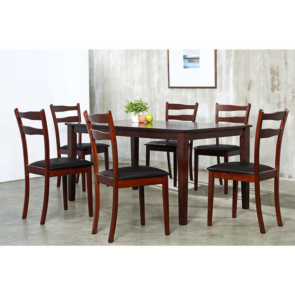 Warehouse of Tiffany 7-piece Brown Callan Dining Set
