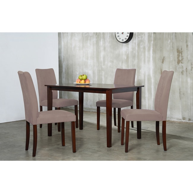 Warehouse Of Tiffany Shino Brown 5 piece Dining Set