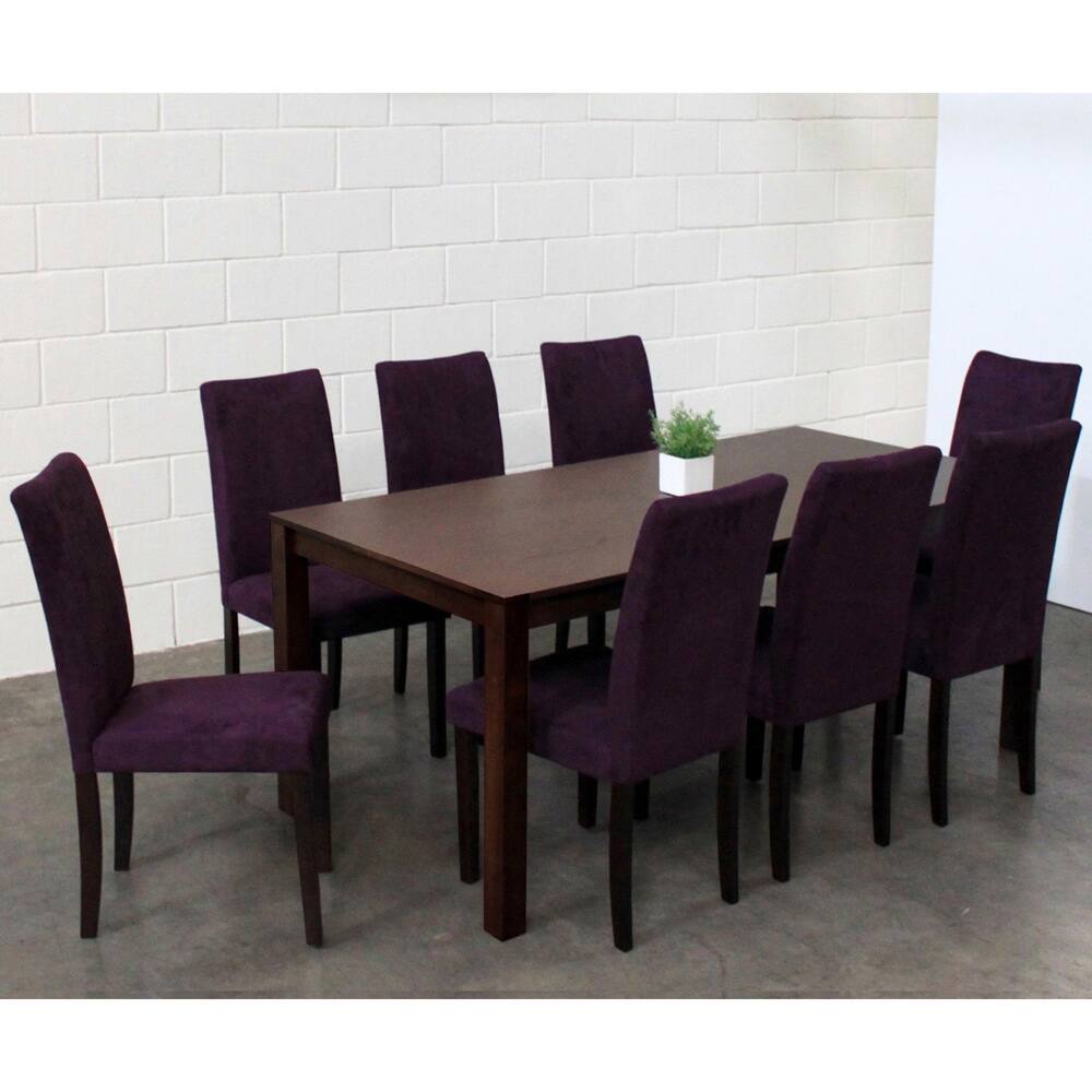 Warehouse of Tiffany 9-piece Purple Juno Table Dining Set