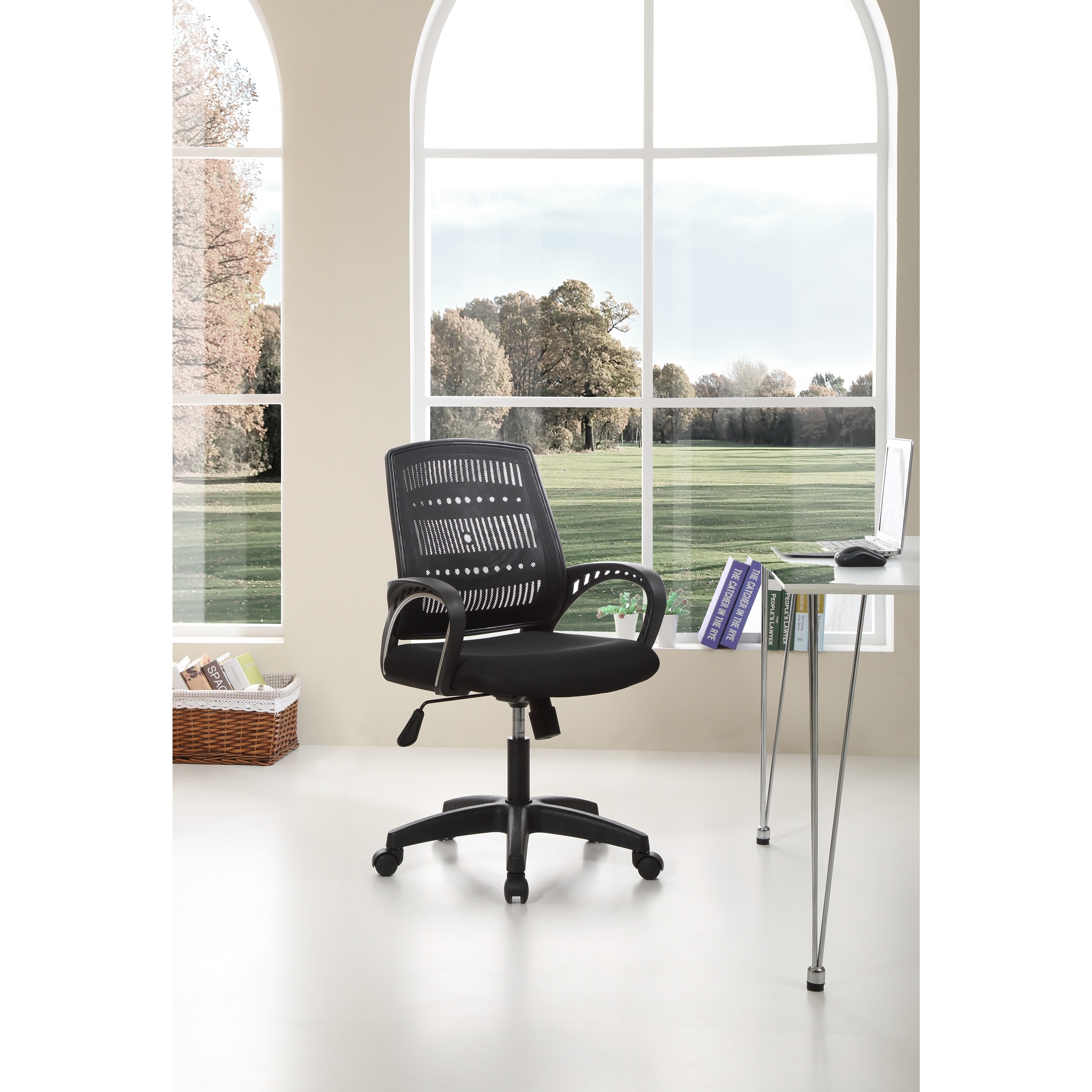 Black/ Green Office Swivel Chair