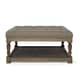 preview thumbnail 2 of 3, The Gray Barn Creston Beige Linen Tufted Ottoman