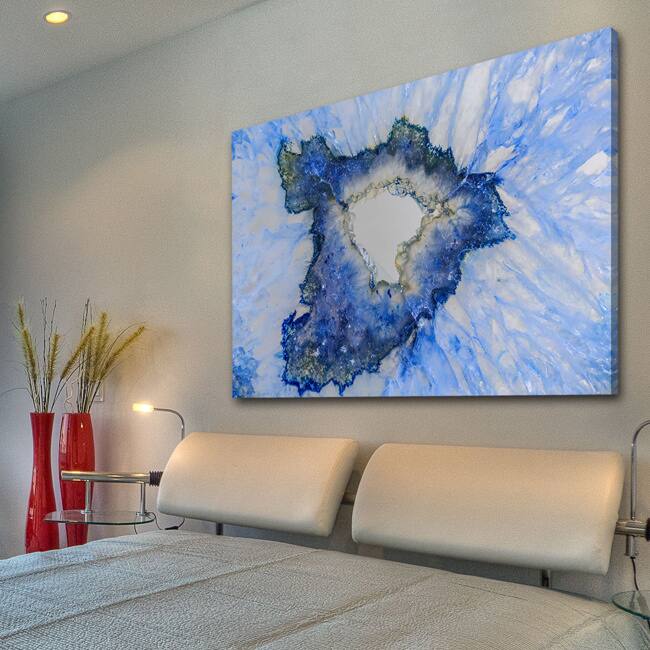 Marmont Hill Art Collective 'Blue Druzy' Canvas Art - Multi-Color