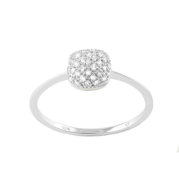 Beverly Hills Charm 10k White Gold 1/8ct TDW Diamond Ring (H I, I2 I3) Beverly Hills Charm Diamond Rings