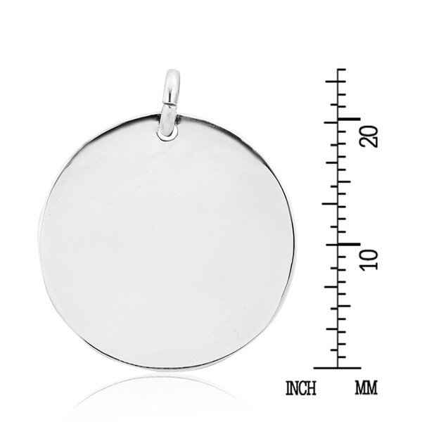 silver engravable charms