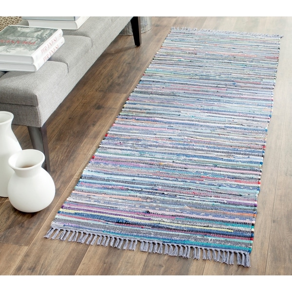 Safavieh Hand-woven Rag Rug Purple Cotton Rug - 2'3 x 5'