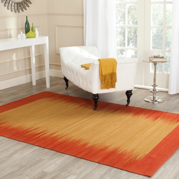 Safavieh Hand-knotted Kilim Rust Wool Rug - 8' x 10'