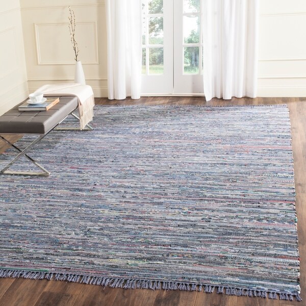Safavieh Hand-woven Rag Rug Purple Cotton Rug - 8' x 10'
