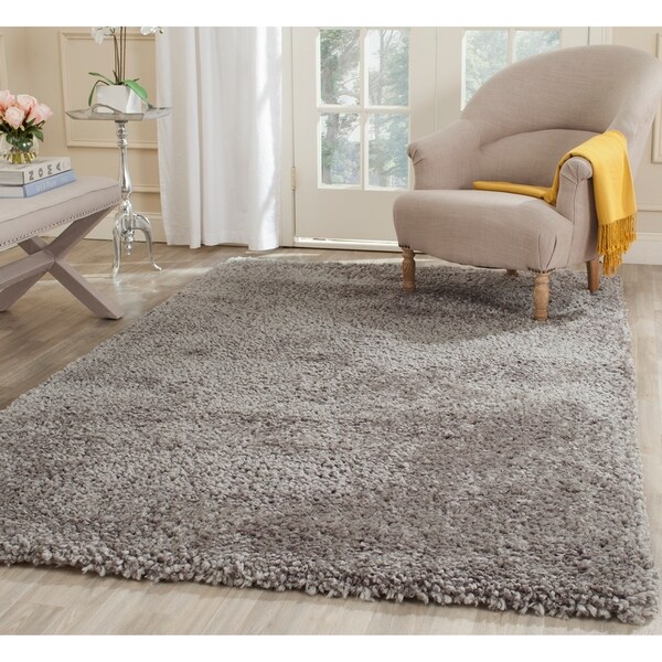 Shop Safavieh Handmade Popcorn Shag Silver Polyester Rug X Free Shipping Today