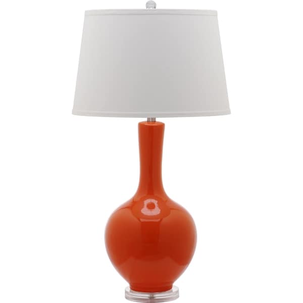 Safavieh Indoor 1 light Orange Blanche Gourd Lamp (Set of 2)