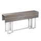 preview thumbnail 6 of 5, SEI Furniture Driness Grey Drop Leaf Table