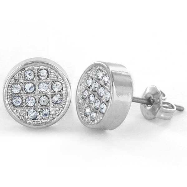 Shop West Coast Jewelry Micro Pave Crystal Circle Stud