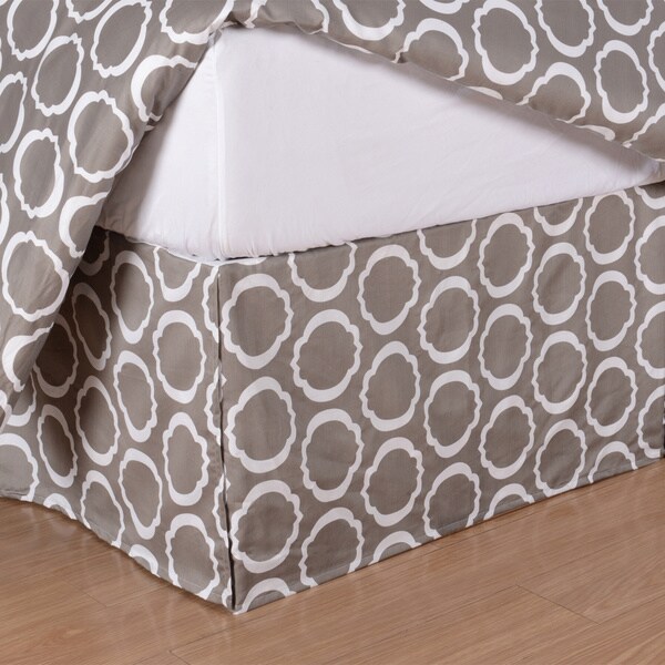 Superior Scroll Park 600 Thread Count Cotton Blend 15-inch Drop Bedskirt