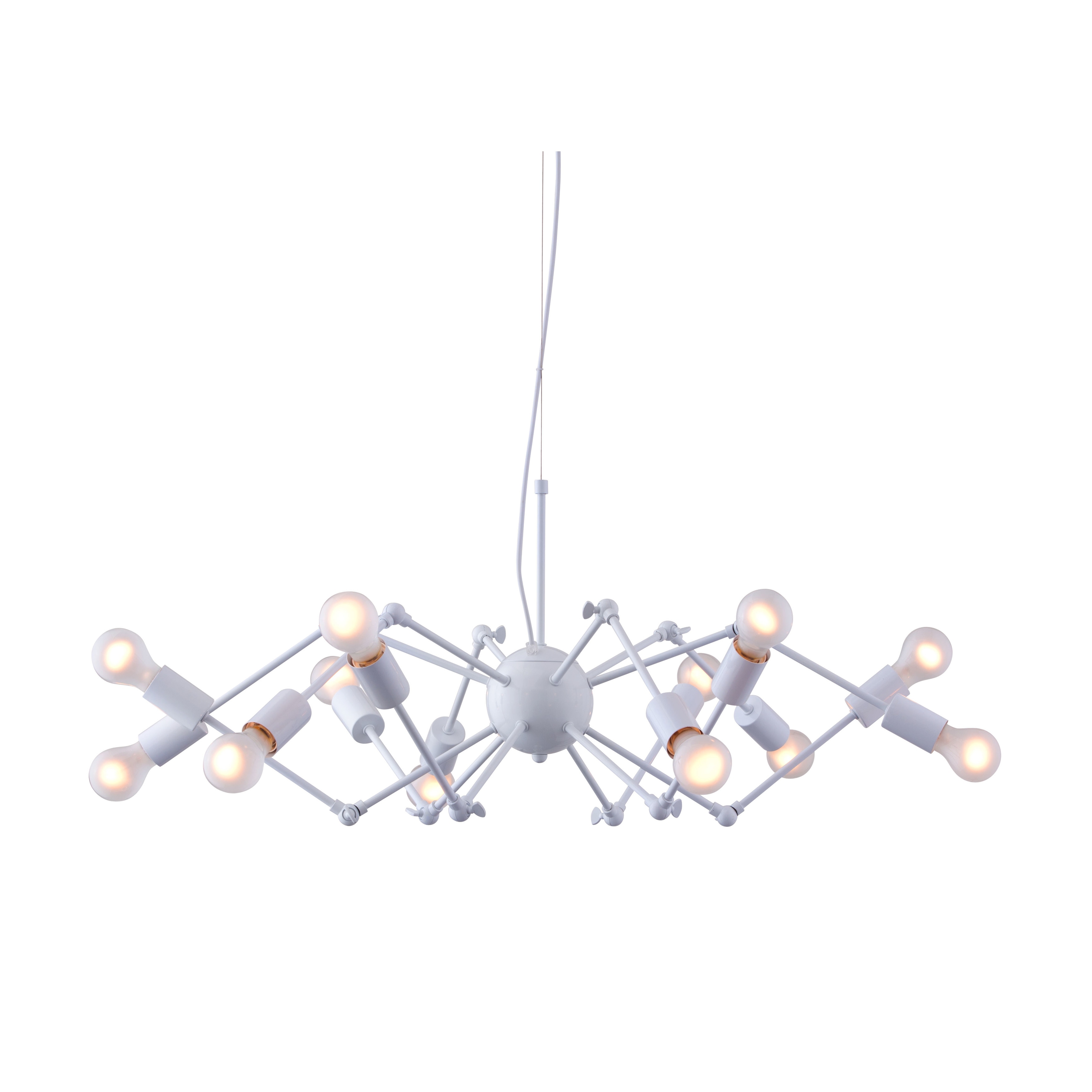 Sleet 12 light White Modern Ceiling Lamp