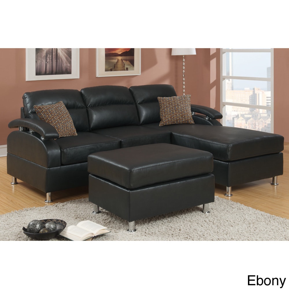 Veria 3 piece Sectional Sofa With Ottoman