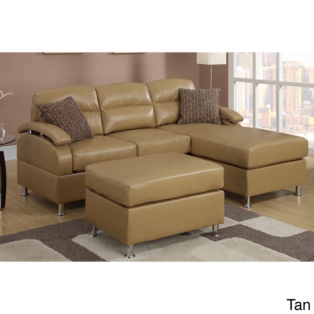 Veria 3 piece Sectional Sofa With Ottoman