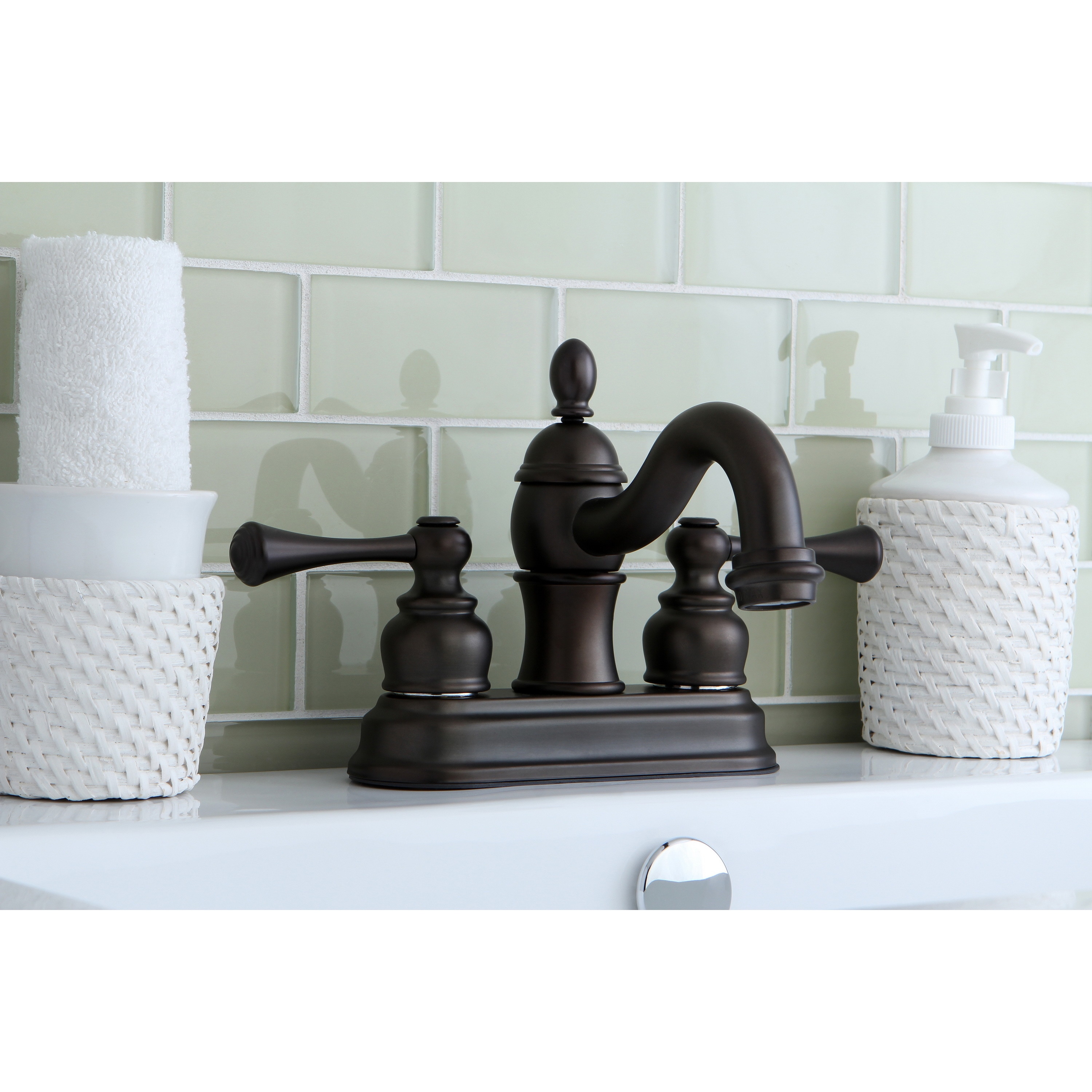 Victorian Spout Oil Rubbed Bronze Bathroom Faucet