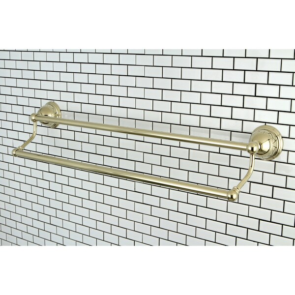 Shop Restoration Polished Brass 24inch Double Towel Bar Free