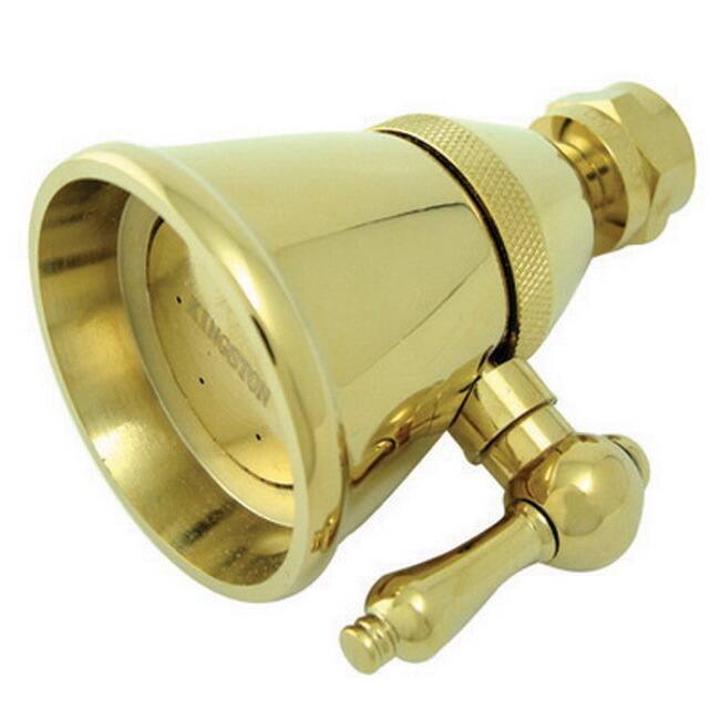 Polished Brass 2.25-inch Adjustable Shower Head - Gold