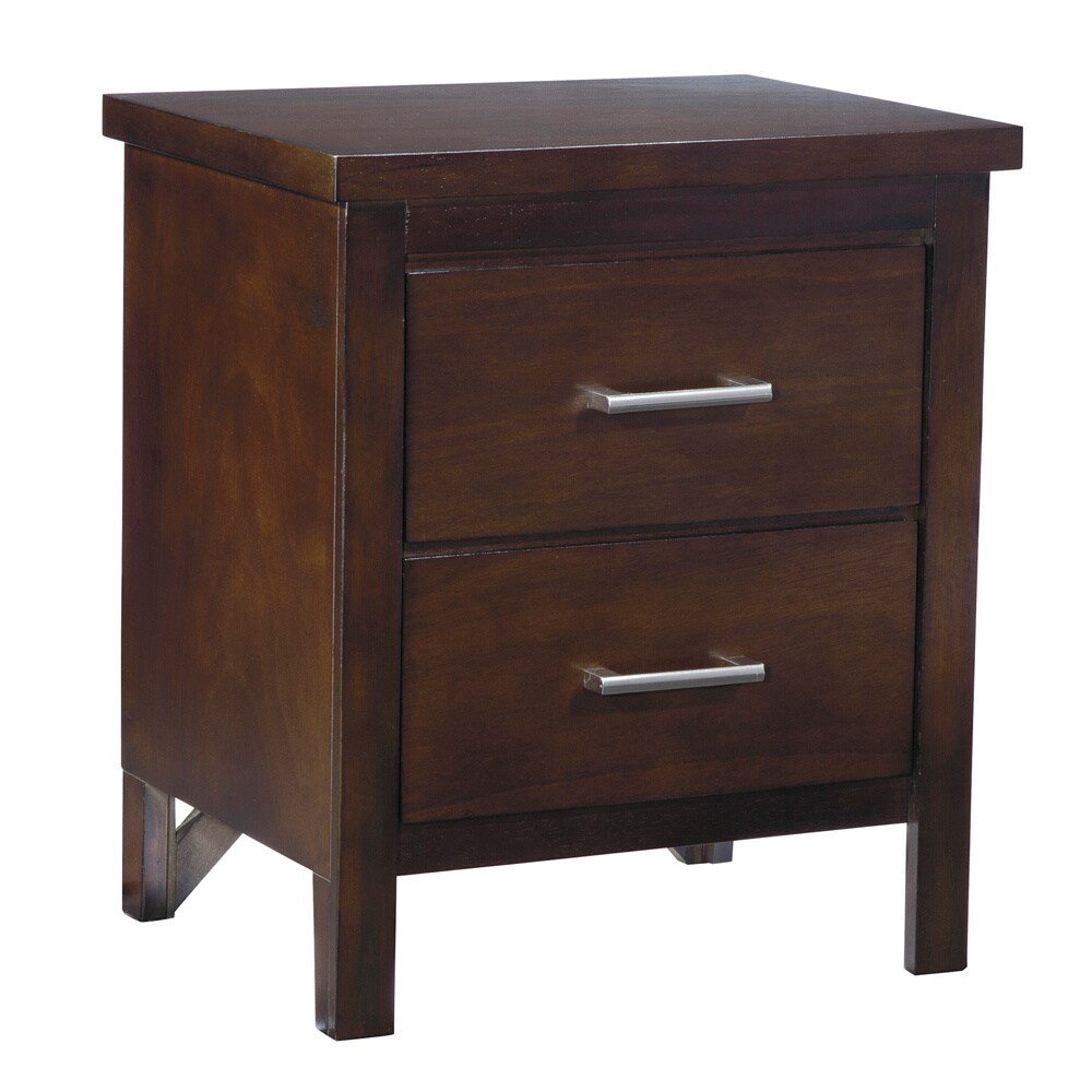 Signature Design By Ashley Winlane Dark Brown 2 drawer Nightstand