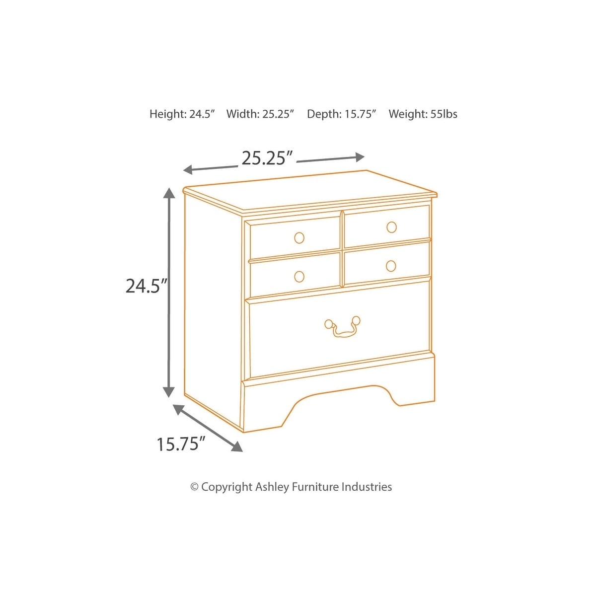 Shop Bittersweet Night Stand Rustic Pine 2 Drawer Nightstand Overstock 9043794