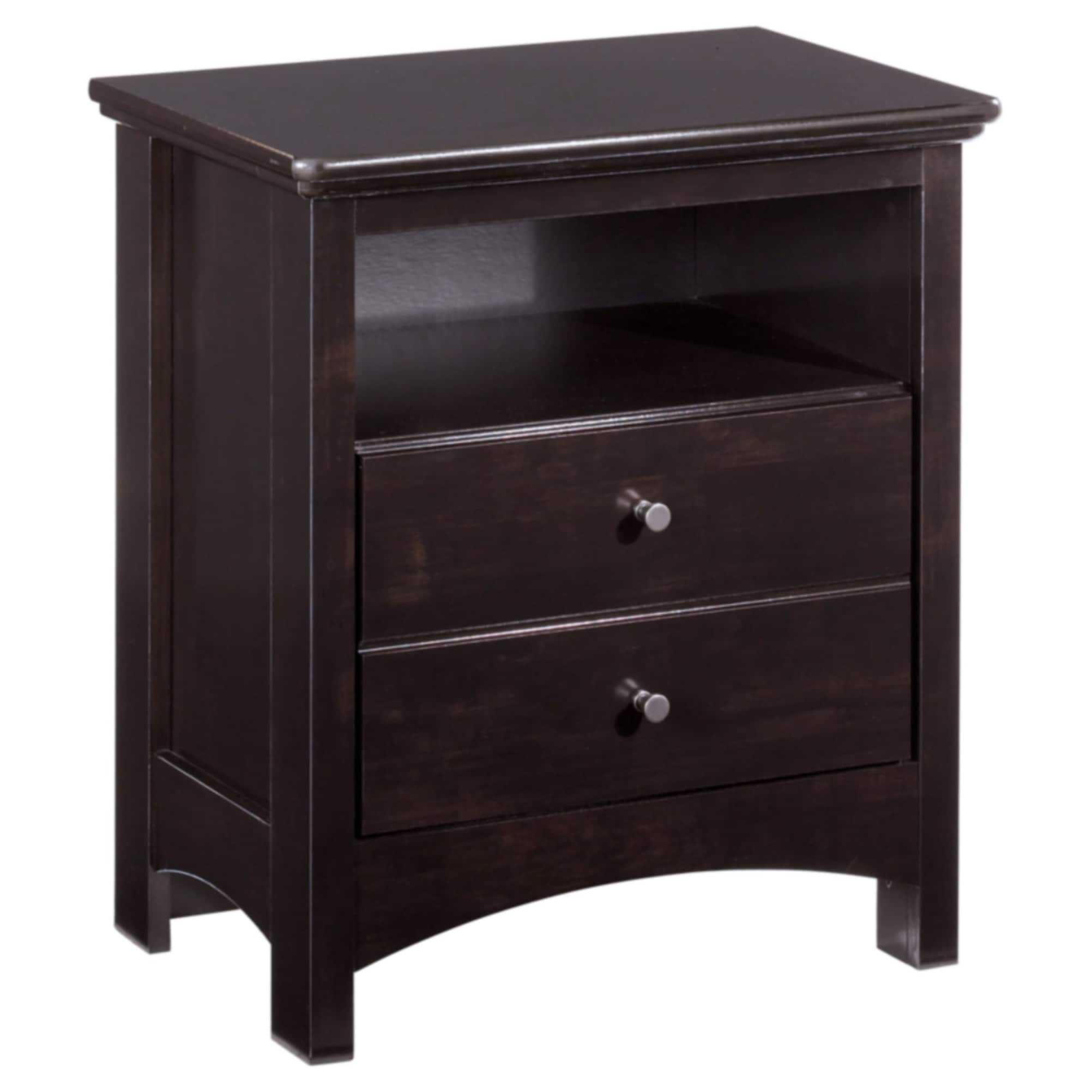 Signature Design By Ashley Harmony Dark Brown 2 drawer Nightstand