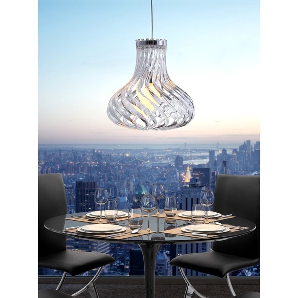 Tsunami 1-light Clear Ceiling Lamp
