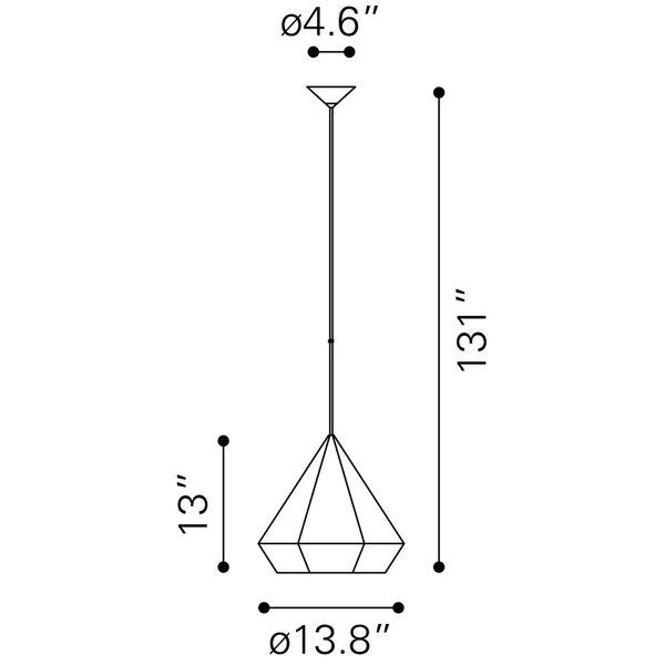 Shop Forecast Single Light Black Ceiling Lamp Overstock 9045341