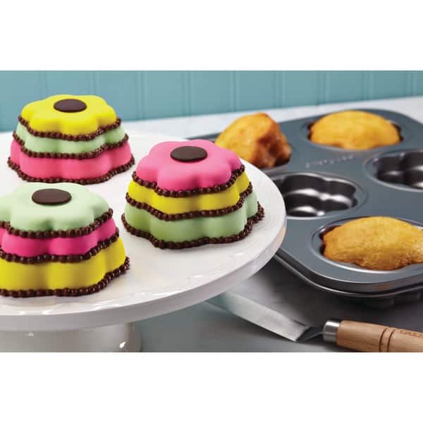 USA Pan - Mini Round Cake Panel Pan (6 Well) - Distinctive Decor