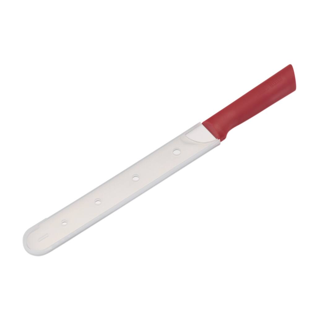Cake Boss Tools Red 10-inch Stainless Steel Cake Carving Knife