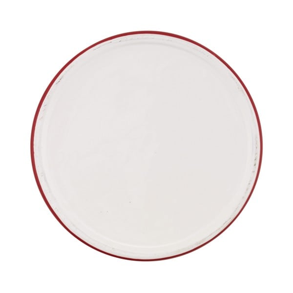 Cream with Red /“M Cake Boss Countertop Accessories Ceramic Tool Crock