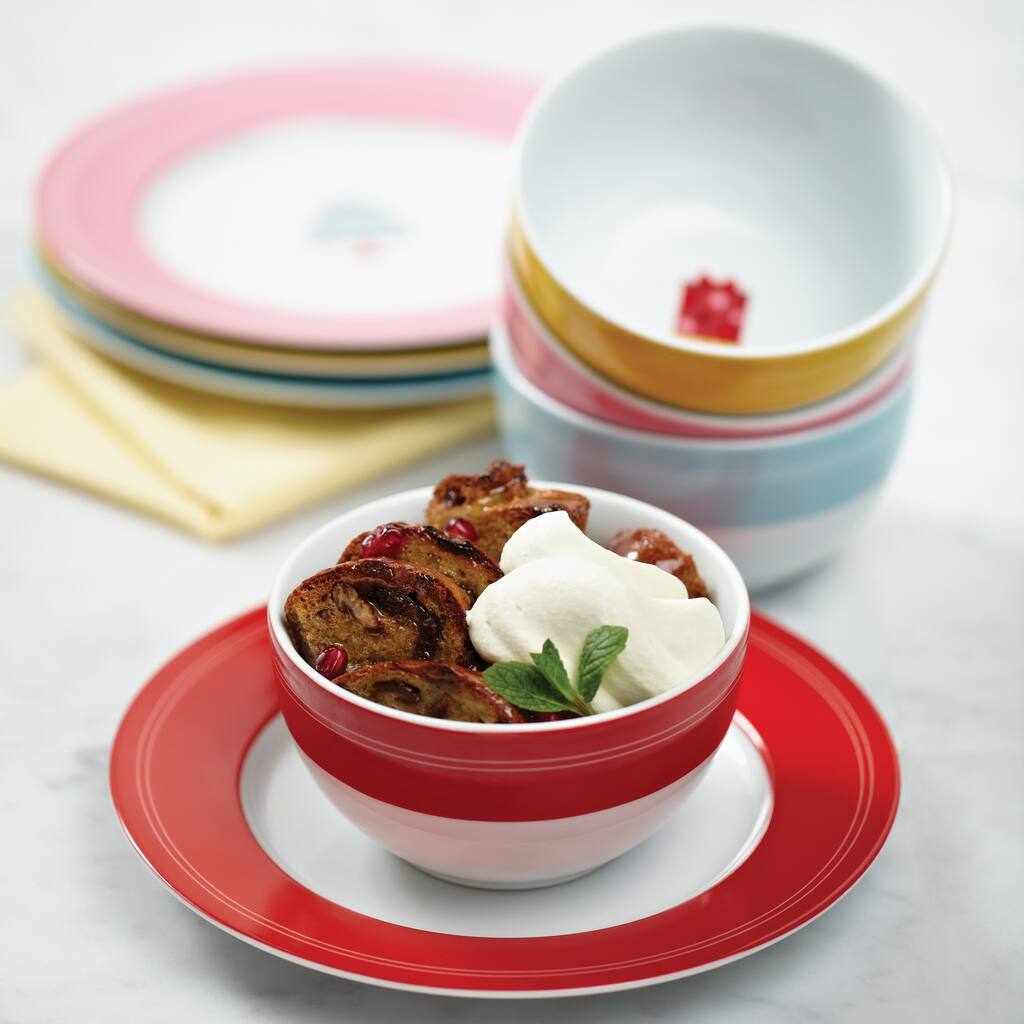 Cake Boss Serveware 4-piece'Mini Cakes' Print Porcelain Dessert Plate Set