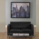 preview thumbnail 1 of 1, Porch & Den Wade Black Faux Leather Loveseat