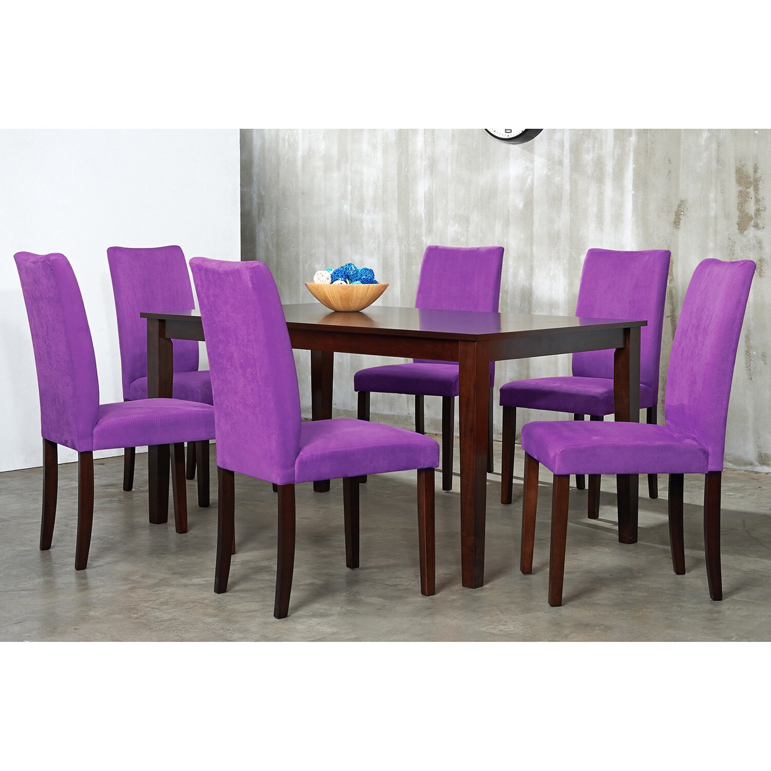 Warehouse Of Tiffany 7 Piece Purple Shino Dining Set Overstock