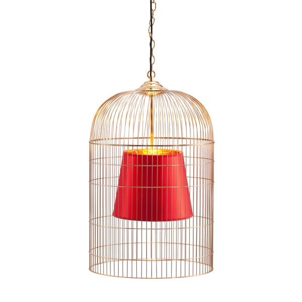 Sprite Large Gold and Red Ceiling Lamp