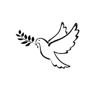 Dove with Olive Branch Vinyl Wall Art - Free Shipping On Orders Over ...