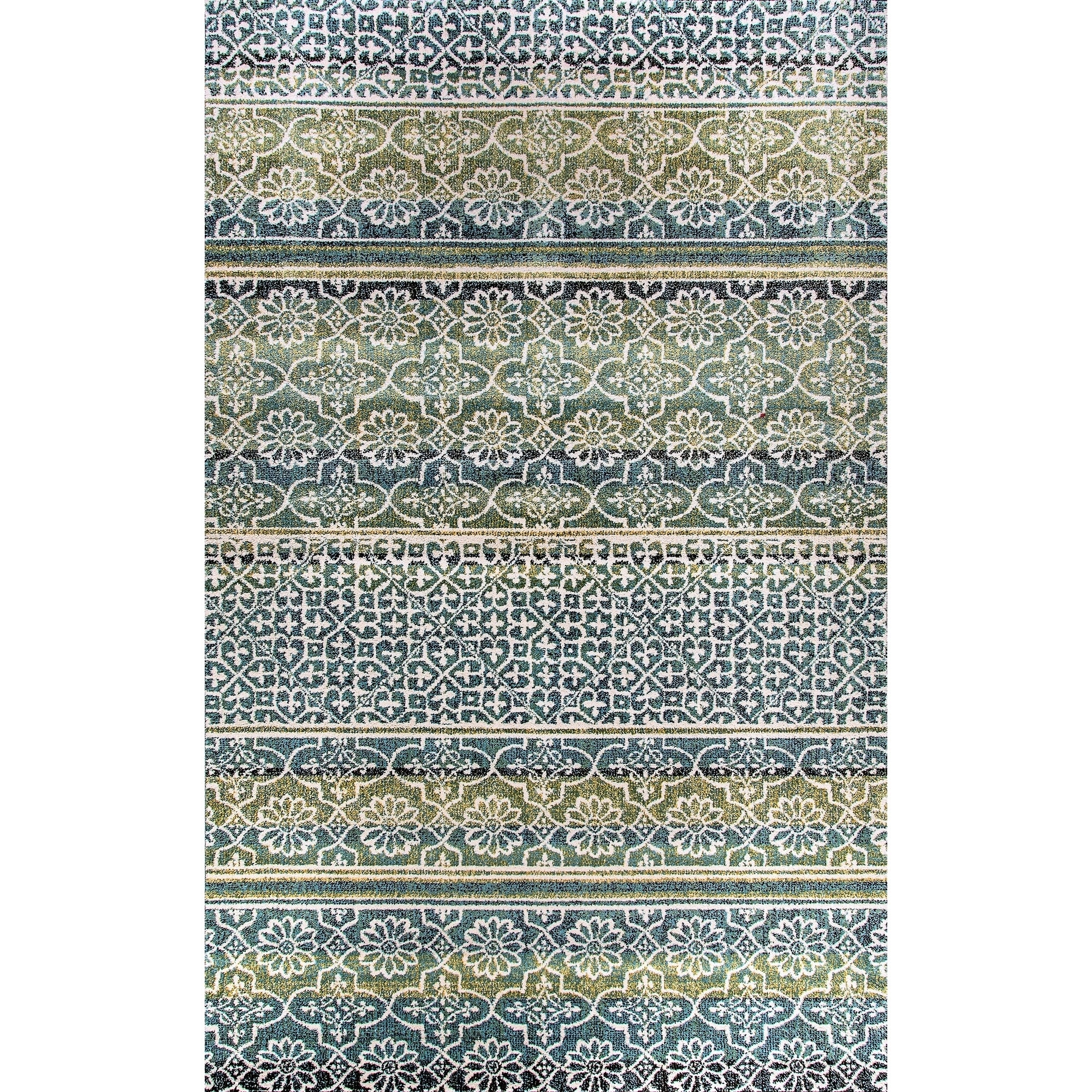 Eternity Striped Moroccan Rug (5.3 X 7.7)