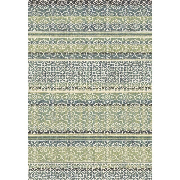 Eternity Striped Moroccan Rug (6.7 x 9.6)