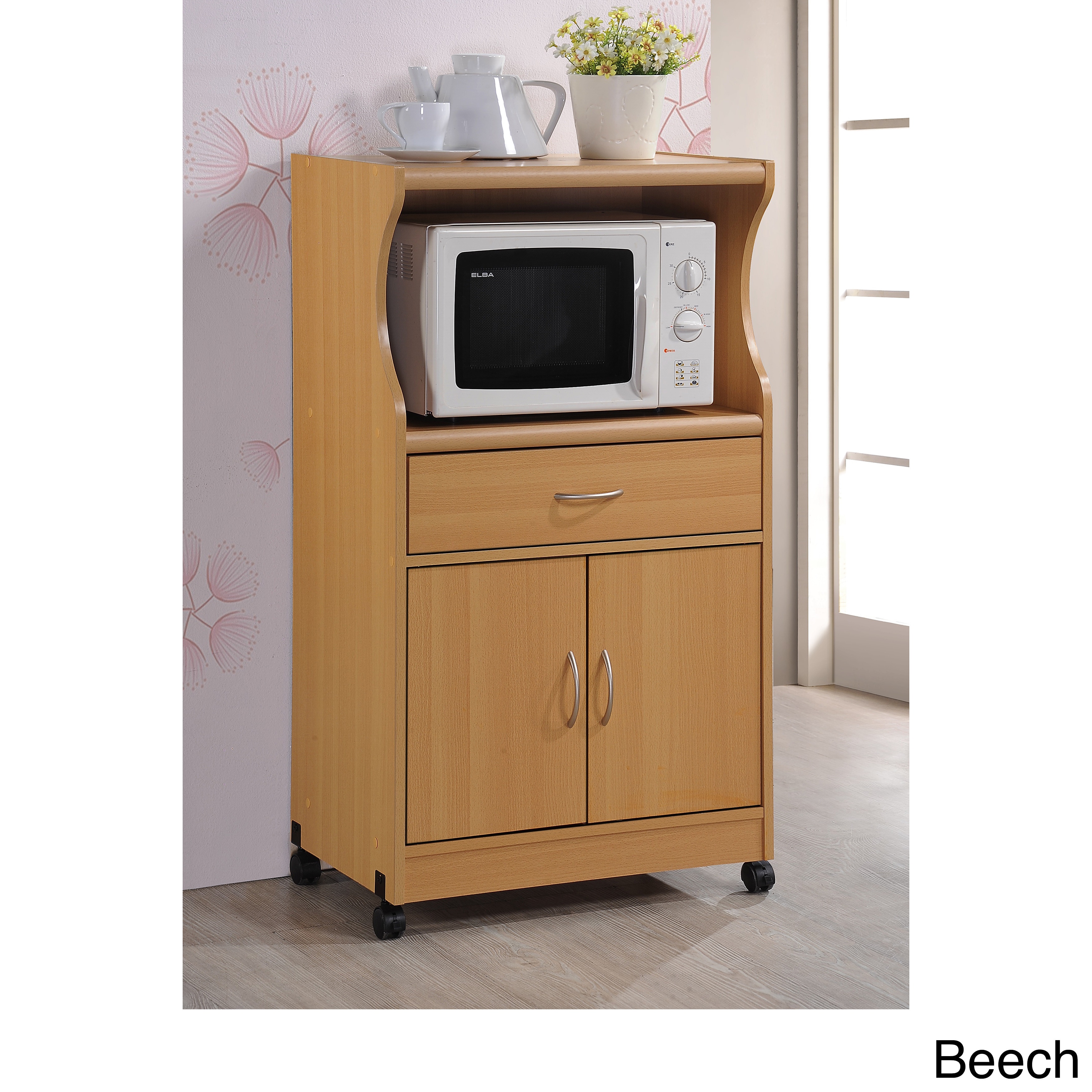 Microwave 2 Door Wood Cart Stand 9046322 Microwave 2 Door Wood Cart Stand