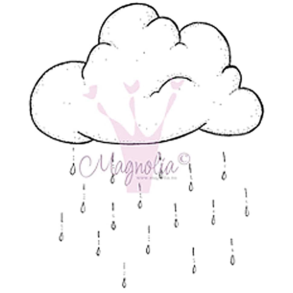 Chasing Butterflies Cling Stamp 6.5x3.5 Package rain Cloud