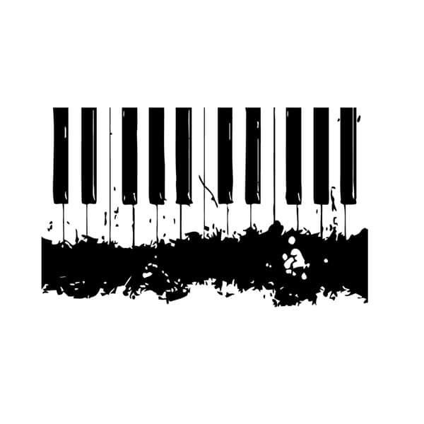 Painted Piano Keys Vinyl Wall Art Overstock 9047153